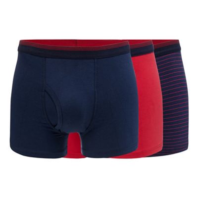 The Collection Pack of three wine pinstripe trunks